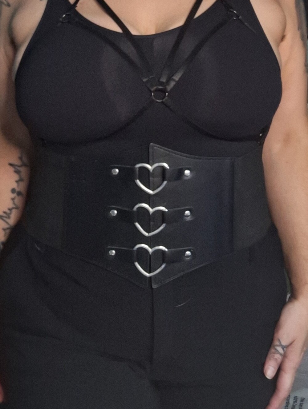 Waistband Belt Cincher With Hearts